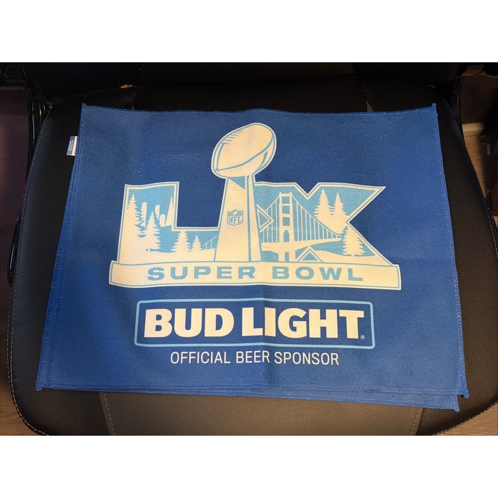 2 Super Bowl LX rally‎ towel Bud Light Super Bowl Hand Towels